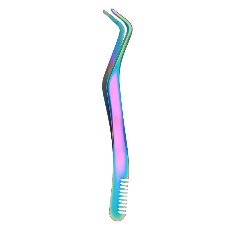 Eyelash With Comb Aid Metal Tweezers Beauty Tools