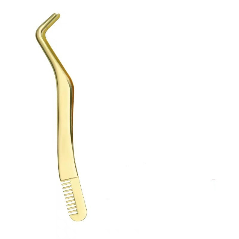 Eyelash With Comb Aid Metal Tweezers Beauty Tools